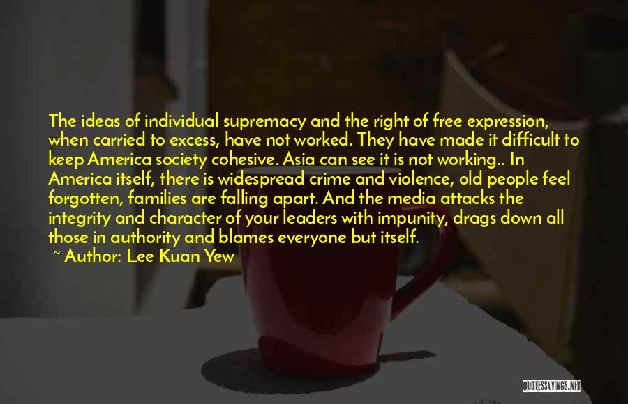 Falling Apart Families Quotes By Lee Kuan Yew