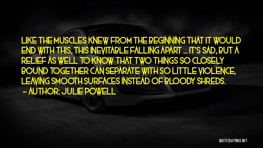 Falling Apart Love Quotes By Julie Powell