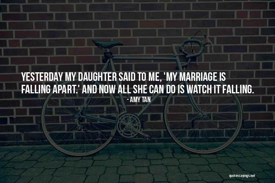 Falling Apart Quotes By Amy Tan Falling Apart Quotes By Amy Tan