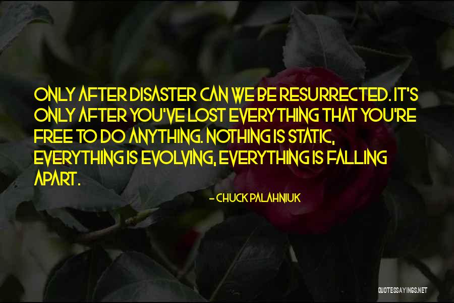 Falling Apart Quotes By Chuck Palahniuk