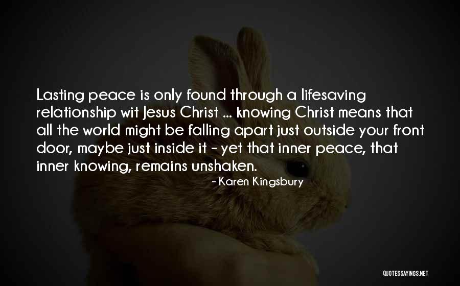 Falling Apart Quotes By Karen Kingsbury