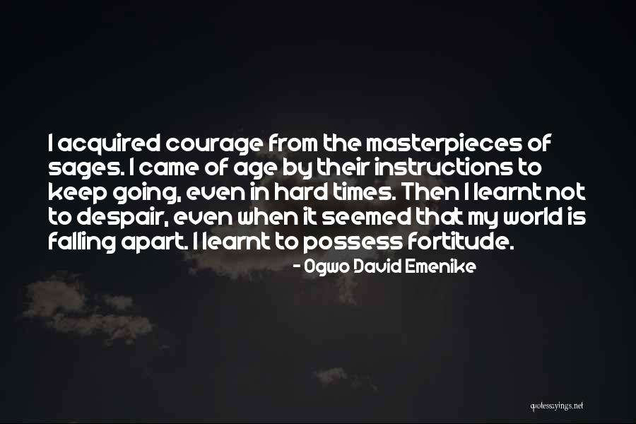 Falling Apart Quotes By Ogwo David Emenike