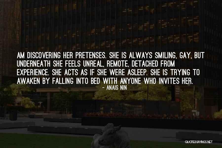 Falling Asleep Smiling Quotes By Anais Nin