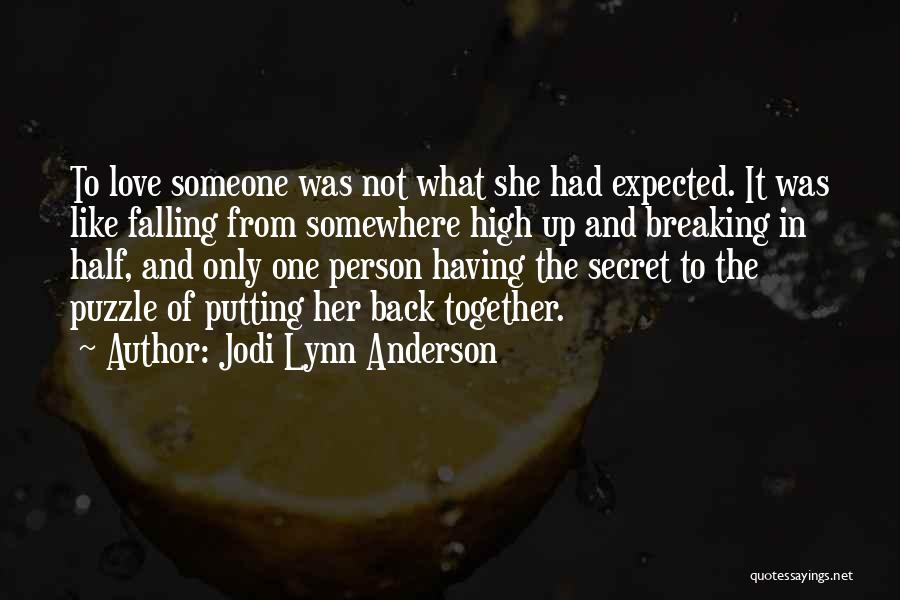 Falling Back In Love With Someone Quotes By Jodi Lynn Anderson