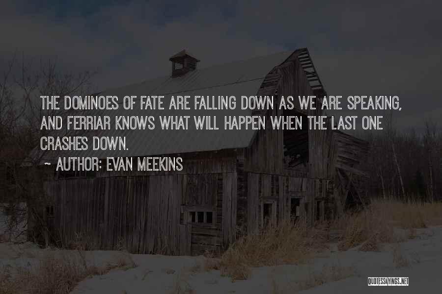 Falling Dominoes Quotes By Evan Meekins