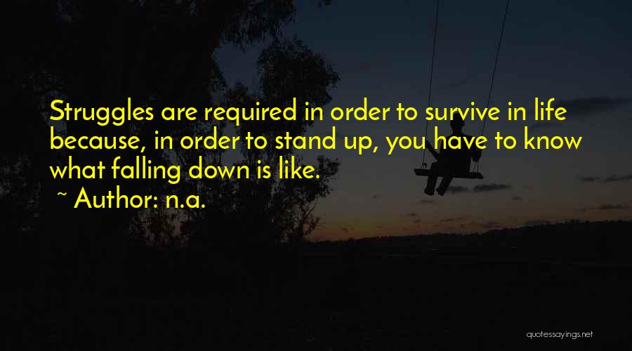 Falling Down In Life Quotes By N.a.