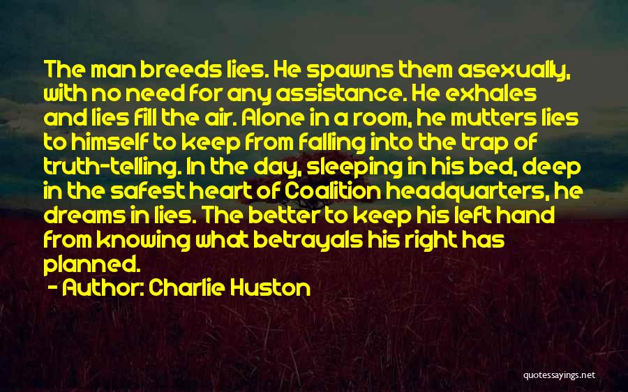 Falling For Someone's Lies Quotes By Charlie Huston