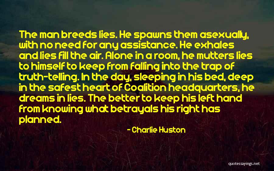 Falling For Someone's Lies Quotes By Charlie Huston