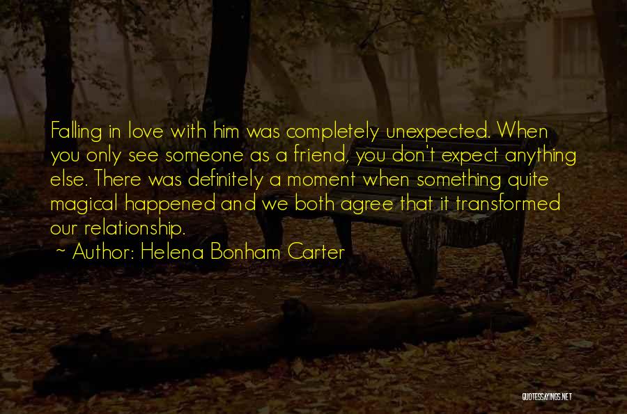 Falling For You Relationship Quotes By Helena Bonham Carter