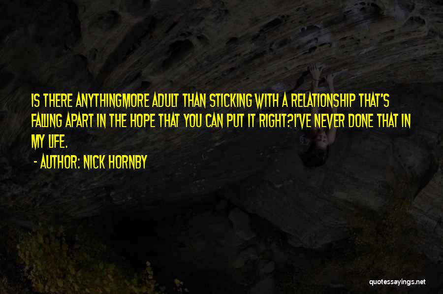 Falling For You Relationship Quotes By Nick Hornby