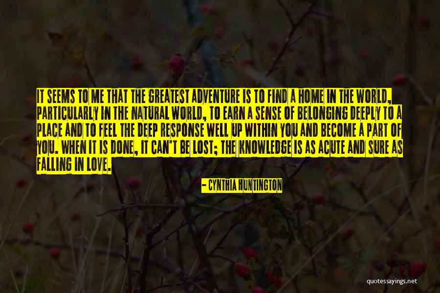 Falling In Love Deep Quotes By Cynthia Huntington Falling In Love Deep Quotes By Cynthia Huntington