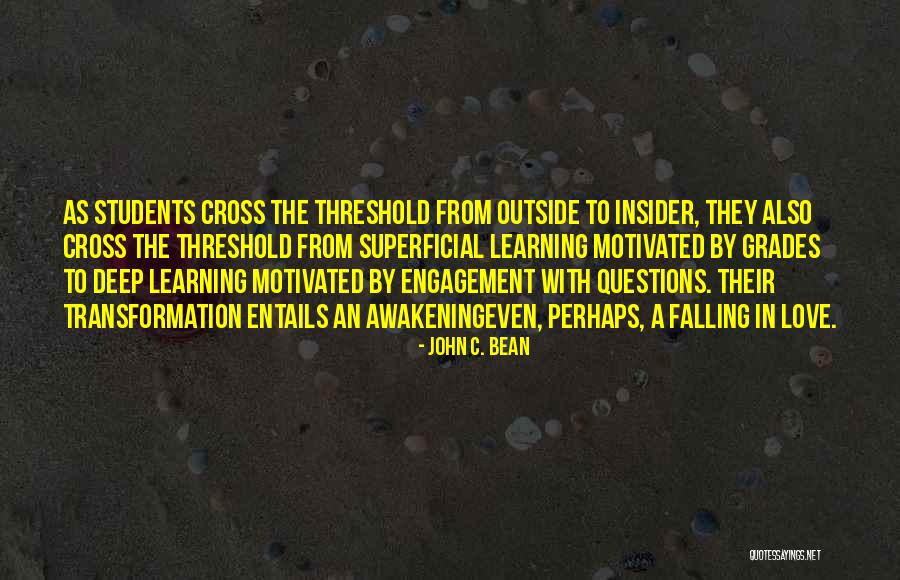 Falling In Love Deep Quotes By John C. Bean Falling In Love Deep Quotes By John C. Bean