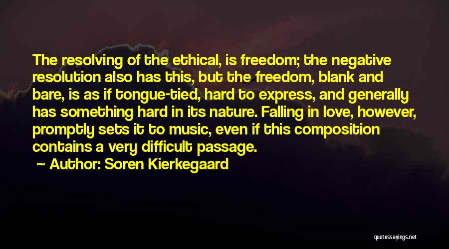 Falling In Love With Music Quotes By Soren Kierkegaard