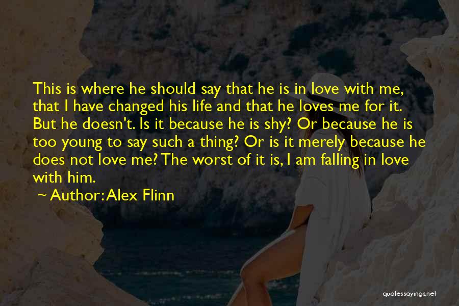 Falling In Love Young Quotes By Alex Flinn