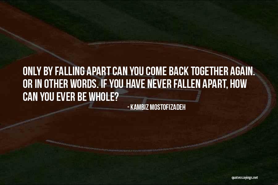 Falling In Quotes By Kambiz Mostofizadeh
