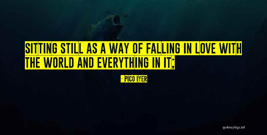 Falling In Quotes By Pico Iyer