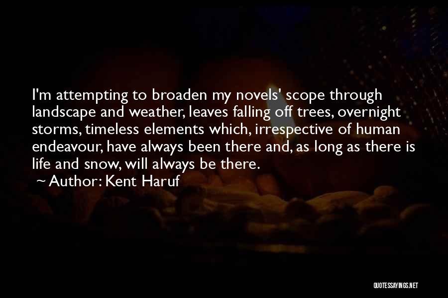 Falling Overnight Quotes By Kent Haruf