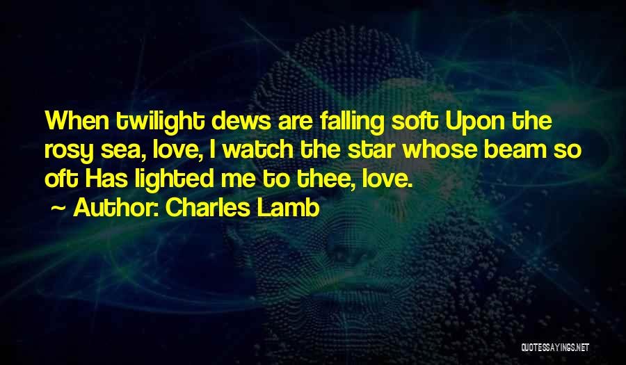 Falling Star Love Quotes By Charles Lamb