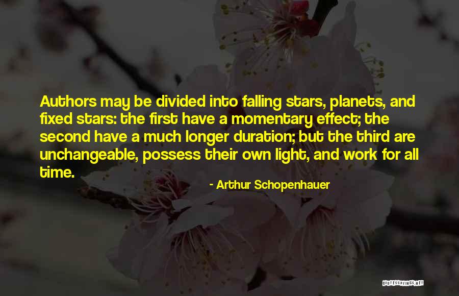 Falling Stars Quotes By Arthur Schopenhauer