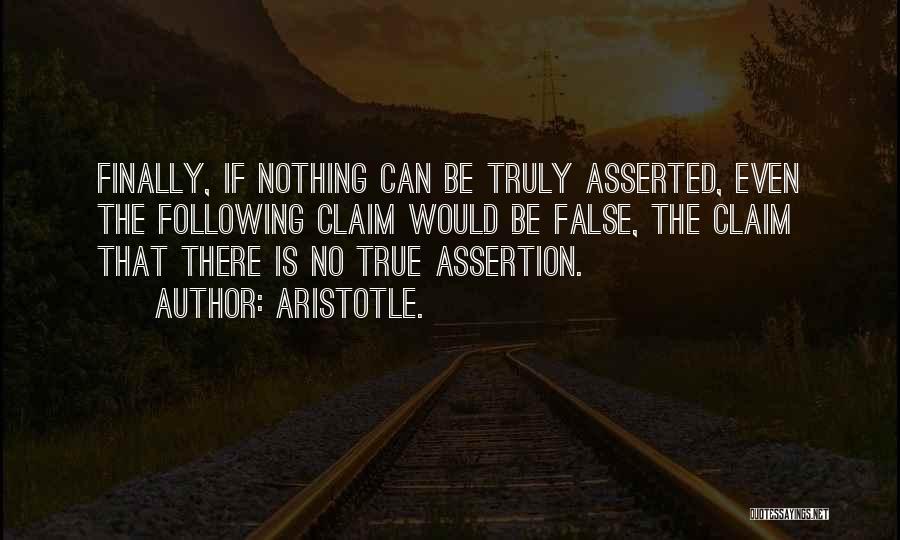 False Claim Quotes By Aristotle.