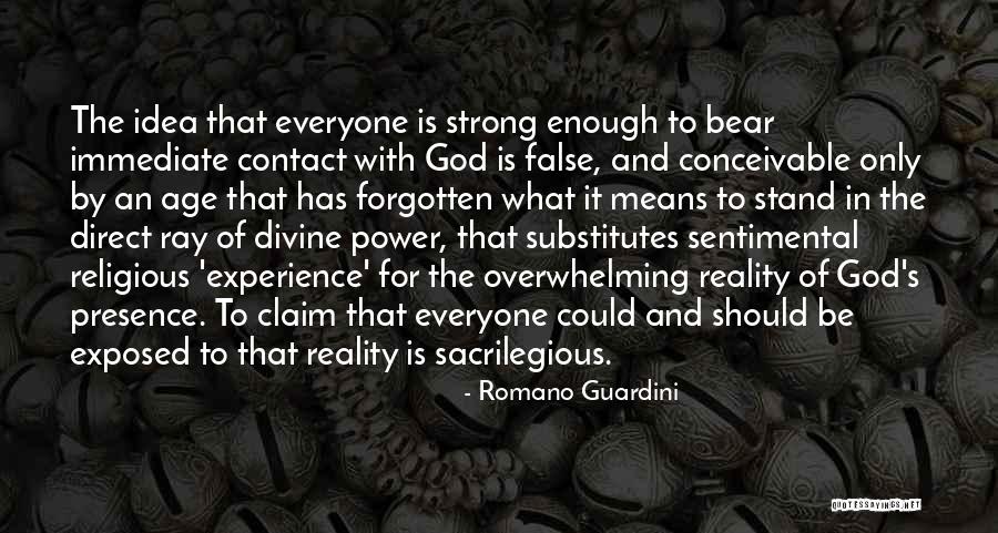 False Claim Quotes By Romano Guardini