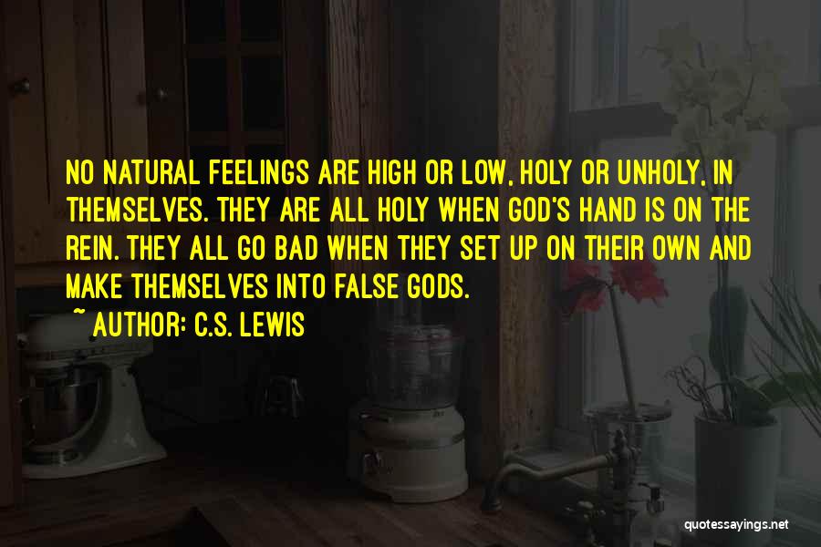 False Feelings Quotes By C.S. Lewis