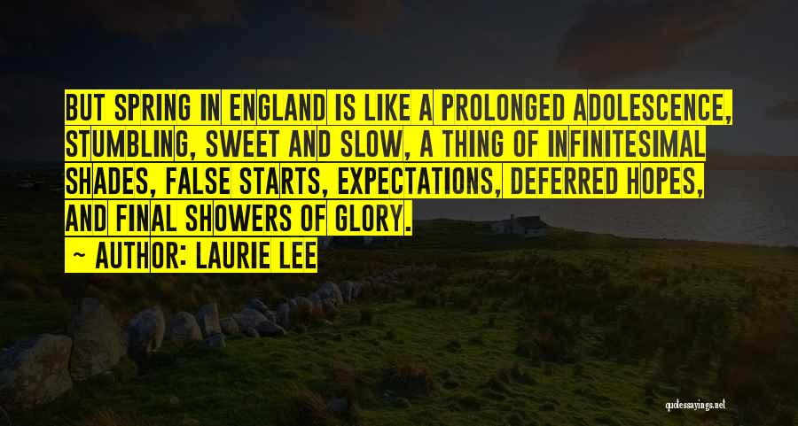 False Hopes Quotes By Laurie Lee