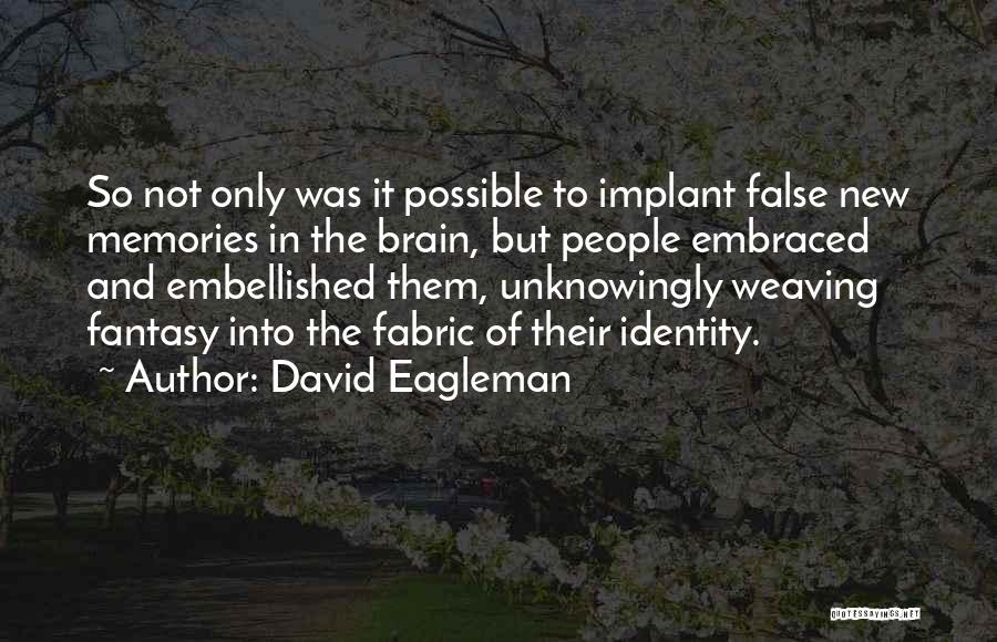 False Identity Quotes By David Eagleman