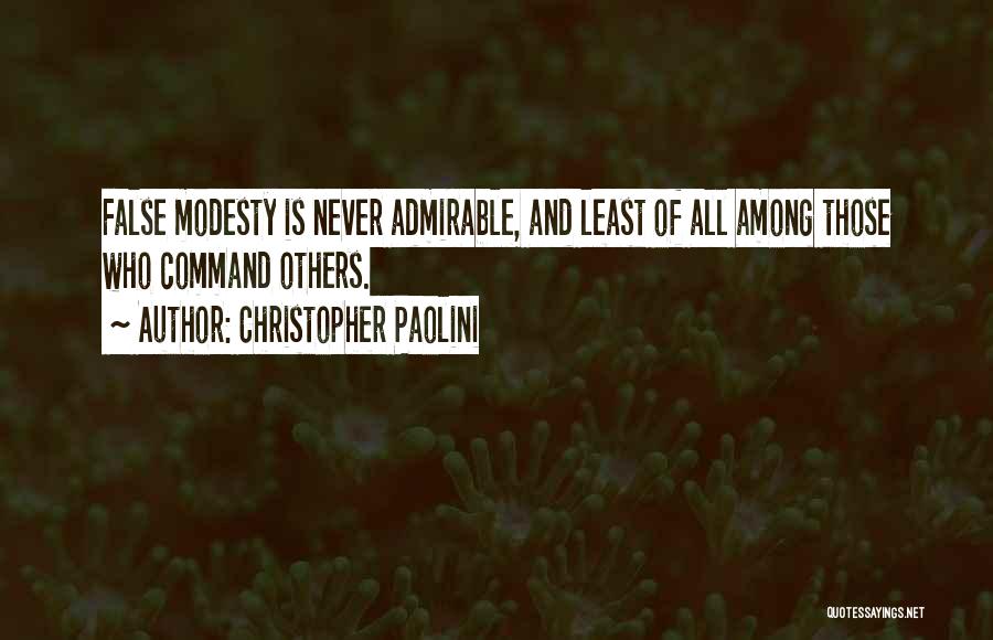 False Modesty Quotes By Christopher Paolini