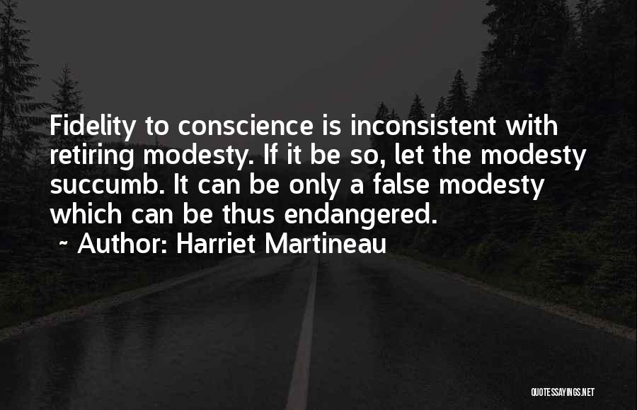 False Modesty Quotes By Harriet Martineau