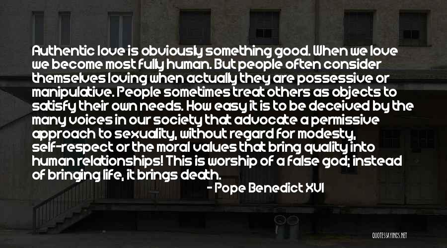 False Modesty Quotes By Pope Benedict XVI