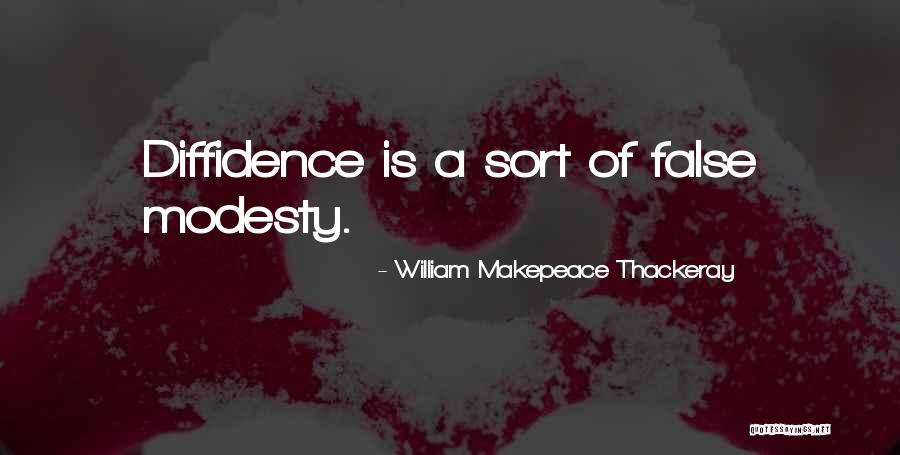 False Modesty Quotes By William Makepeace Thackeray