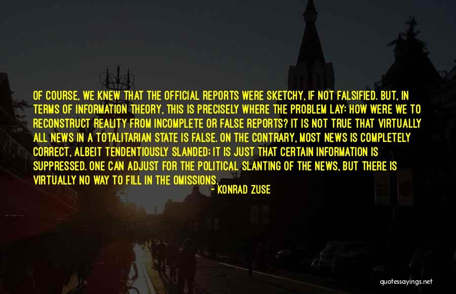 False News Quotes By Konrad Zuse