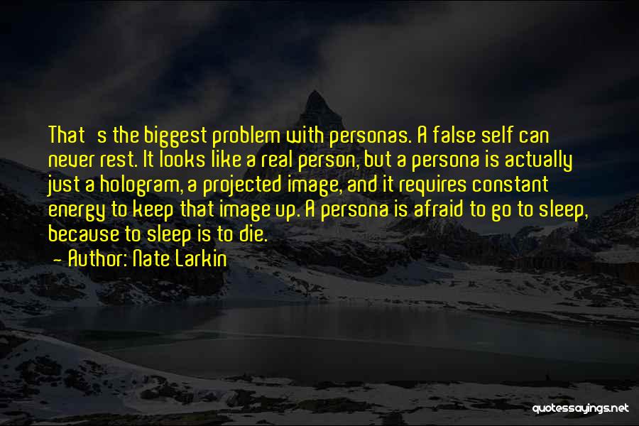 False Personas Quotes By Nate Larkin