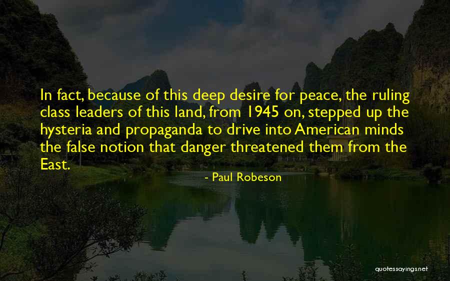 False Quotes By Paul Robeson