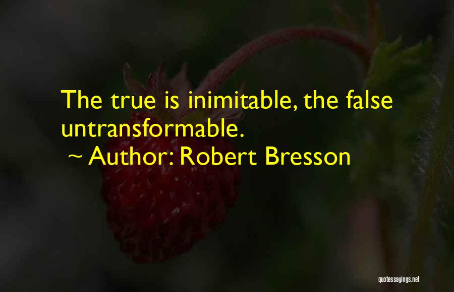 False Quotes By Robert Bresson