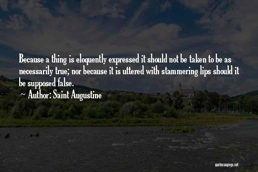 False Quotes By Saint Augustine