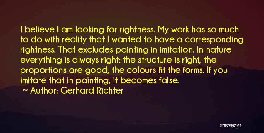 False Reality Quotes By Gerhard Richter