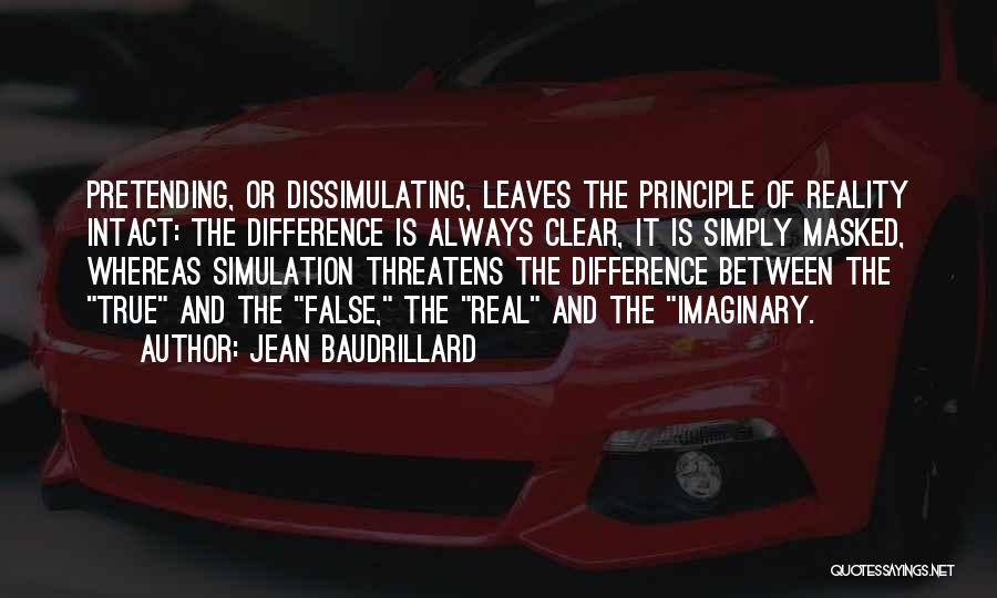 False Reality Quotes By Jean Baudrillard