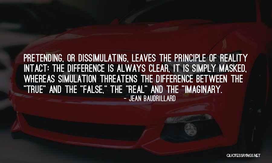 False Reality Quotes By Jean Baudrillard