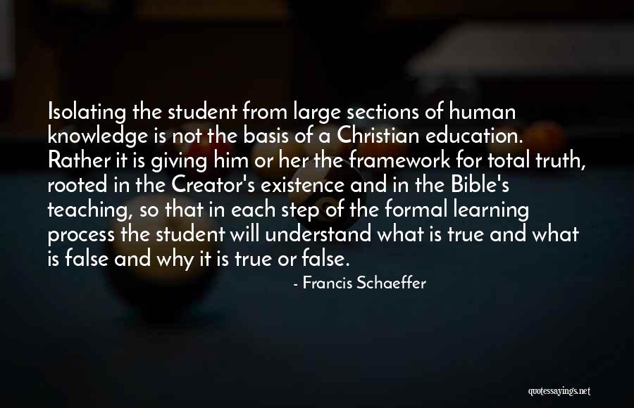 False Teaching Quotes By Francis Schaeffer False Teaching Quotes By Francis Schaeffer