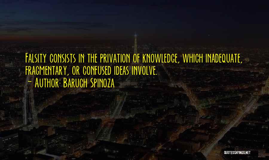 Falsity Quotes By Baruch Spinoza