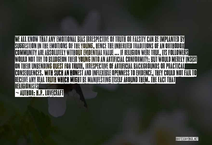 Falsity Quotes By H.P. Lovecraft