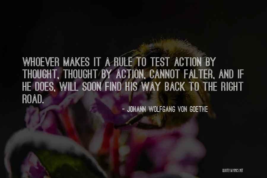 Falter Quotes By Johann Wolfgang Von Goethe