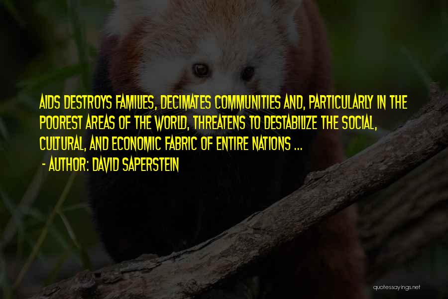 Families And Community Quotes By David Saperstein