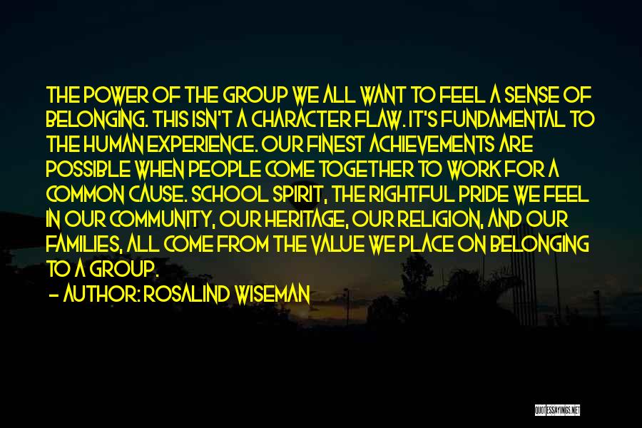 Families And Community Quotes By Rosalind Wiseman