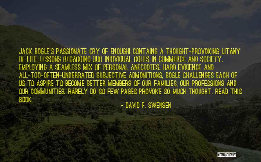 Families And Society Quotes By David F. Swensen