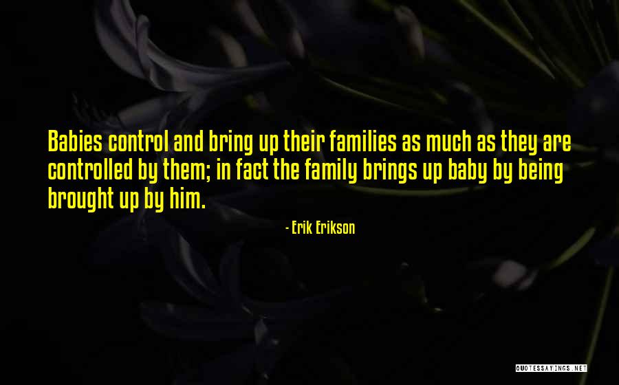 Family And Baby Quotes By Erik Erikson