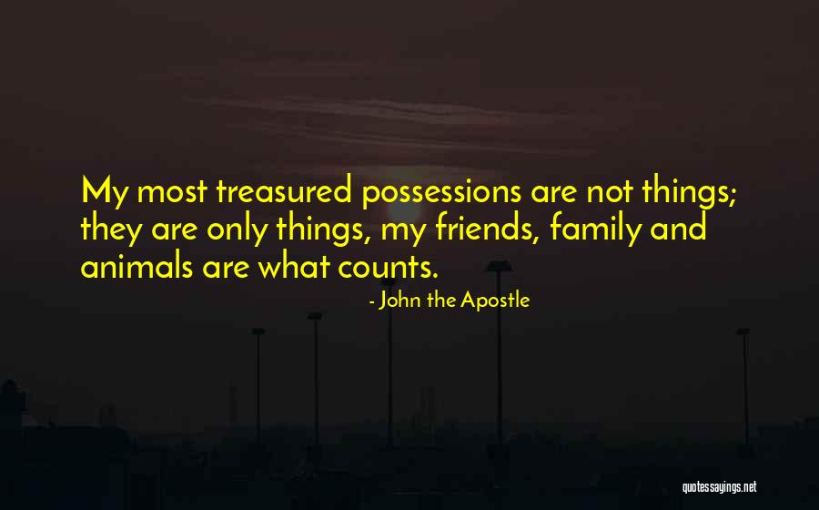 Family And Friends Are Quotes By John The Apostle