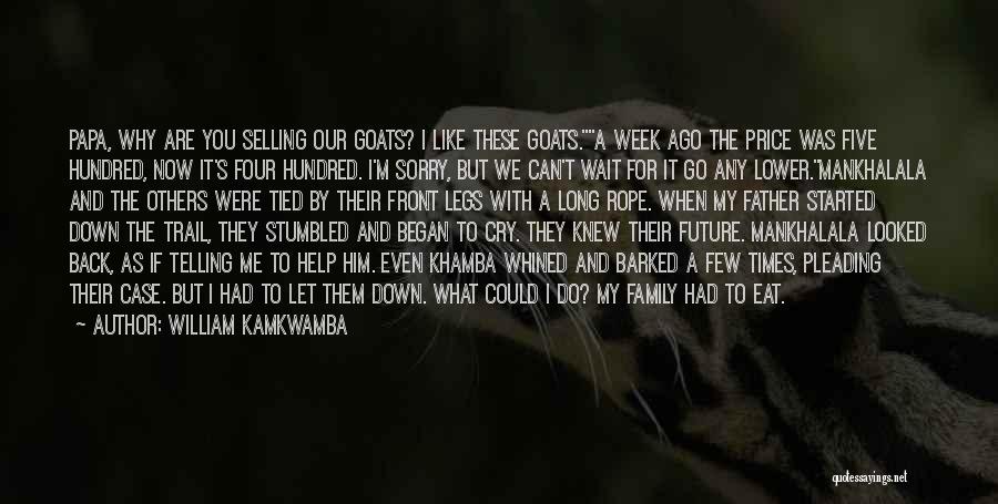 Family And Hard Times Quotes By William Kamkwamba